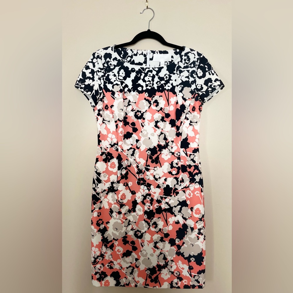 BOSS by Hugo Boss Multi-colored Floral Print Dress, size 6p